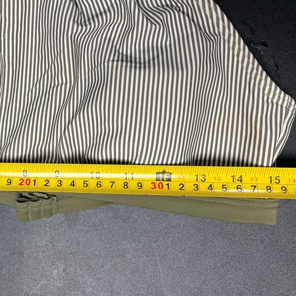 Prana Large XL Bikini Top Brina Halter Green Stripe Pad Swim Suit - Picture 6 of 6